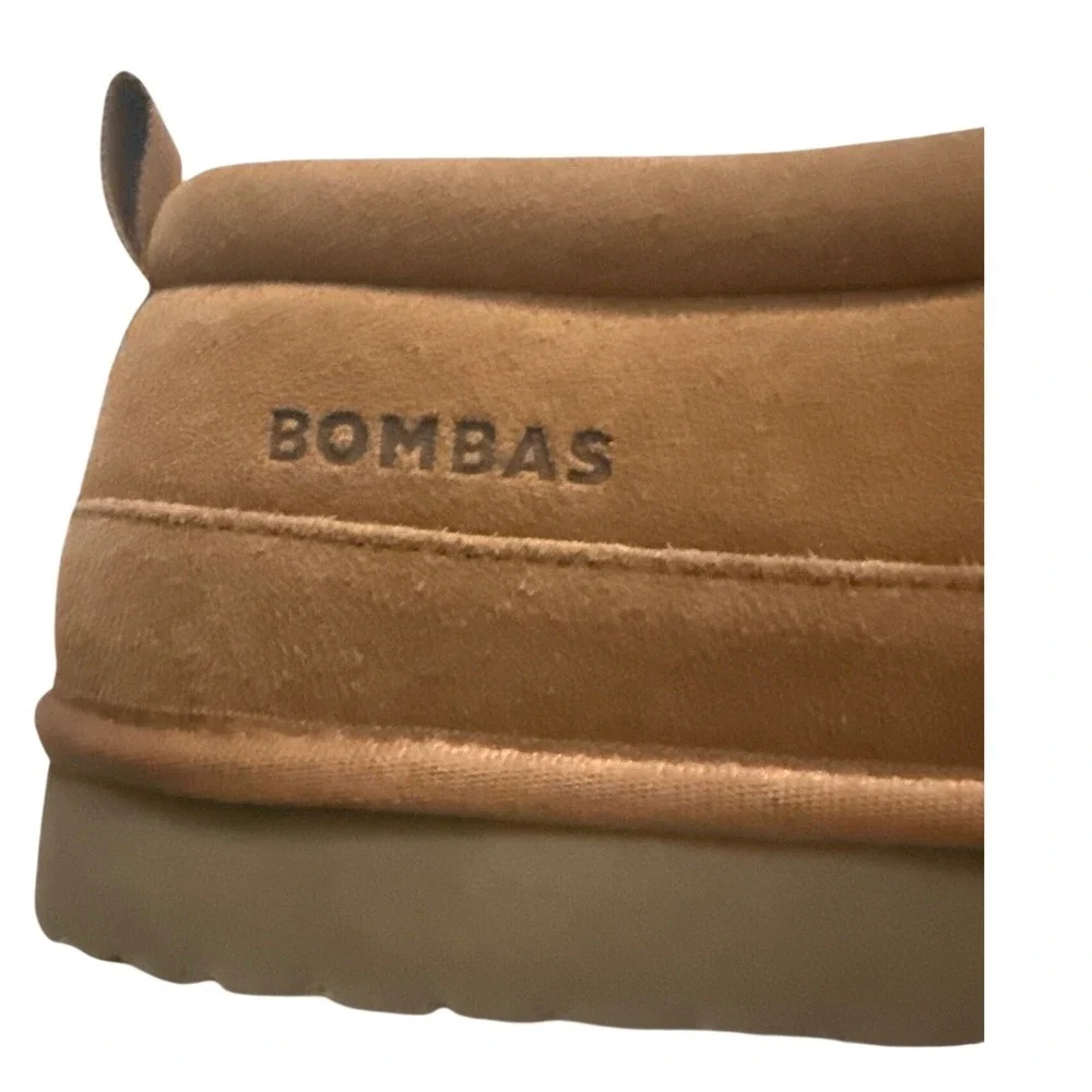 Bombas Men's Saturday Suede Slip Ons Slippers Camel Brown Sz 9 Comfort NWOB $110